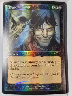 Diabolic Tutor - FOIL - Open House Promo - Magic the Gathering MTG Nice! - Image 1