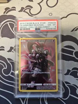 Armored Mewtwo Black Star Promo SM228 PSA 8 English Pokemon 2019 Sun & Moon - Image 1