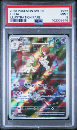 2023 POKEMON SVI EN-SCARLET & VIOLET ILLUSTRATION RARE #212 KIRLIA PSA 9 - Image 1
