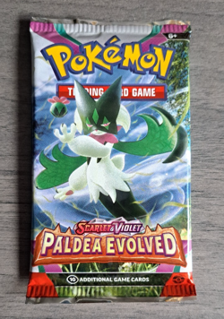 Pokemon TCG Paldea Evolved Sealed One Booster Pack - Image 1