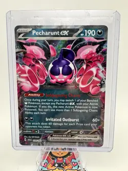 Pokemon TCG Pecharunt EX 039/064 Shrouded Fable Cosmos Holo Double Rare NM - Image 1