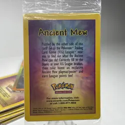 SEALED Ancient Mew Pokemon New Movie Promo Double Holo Foil Rare 1999-2000 Mint - Image 1