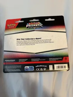 Pokemon Prismatic Evolutions 2 Pack Blister w/ Eevee Promo Pokemon Day - Image 2