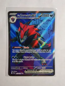 2025 pokemon - N's Zoroark ex 175/159 Sv09: Journey Together Holo - Image 1