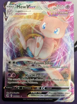 Pokemon TCG Mew VMAX Fusion Strike 114/264 Holo Ultra Rare - Image 1