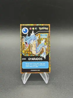 Pokemon Gyarados #130 Gold Foil Pokedex Black Edition 2024 Peru Us Seller - Image 1