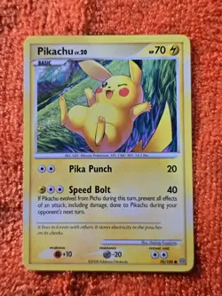 2008 Pokemon Diamond and Pearl Stormfront #70 Pikachu, C, NF/H, cd6 - Image 1
