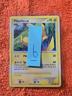 2008 Pokemon Diamond and Pearl Stormfront #70 Pikachu, C, NF/H, cd6 - Image 3