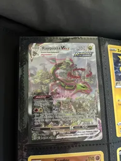 Pokemon TCG Rayquaza VMAX Envolving Skies 218/203 Alternate Art Secret - Image 1
