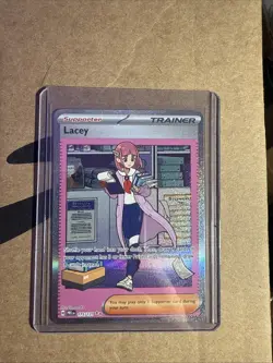 Lacey 175/131 Prismatic Evolutions Special Illustration Rare Trainer Pokemon NM - Image 2