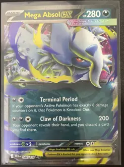 Mega Absol EX 086/132 ENGLISH 2025 Pokemon Mega Evolutions! Near Mint! In Hand!! - Image 1