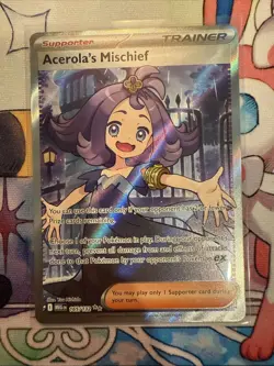 Pokemon TCG Acerola's Mischief 165/132 Mega Evolution Full Art Trainer MINT/NM - Image 2