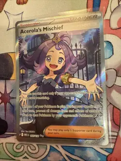 Pokemon TCG Acerola's Mischief 165/132 Mega Evolution Full Art Trainer MINT/NM - Image 3
