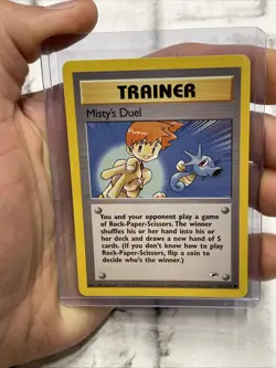 Pokemon TCG Misty's Duel 123/132 Gym Heroes Trainer LP/NM Vintage Nintendo WOTC - Image 1