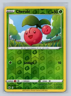 Pokemon TCG - Crown Zenith - Cherubi - 011/159 - Reverse Holo - Image 1