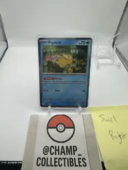 🌀 Pokemon TCG Psyduck MEP 007 Mega Evolution Pokemon Blister Promo SWIRL 🌀 - Image 2