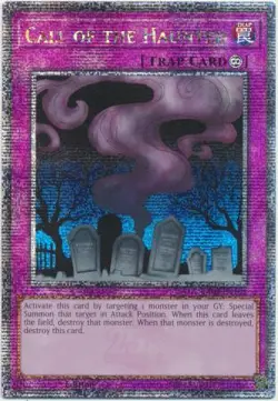 Yugioh! LP Call of the Haunted - RA03-EN108 - Quarter Century Secret Rare - 1st - Image 1