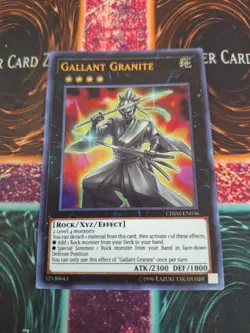 Yu-Gi-Oh! Gallant Granite CHIM-EN036 Ultra Rare 1st Edition Near Mint - Image 1