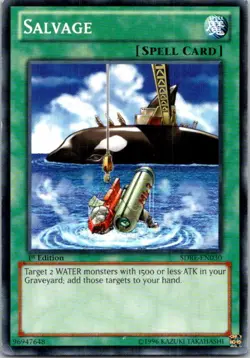 Salvage SDRE-EN030 1st Edition Yugioh Moderately played - Image 1