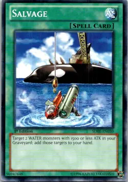 Salvage SDRE-EN030 1st Edition Yugioh Lightly played - Image 1