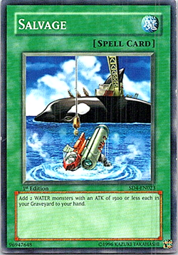 Salvage SD4-EN023 Yu-Gi-Oh! Light Play 1st Edition - Image 1