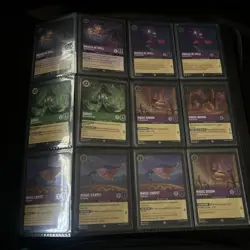 Lorcana Card Binder Full Over 500 Cards Bulk Lot With Sleeves All Rares Or Foil - Image 2