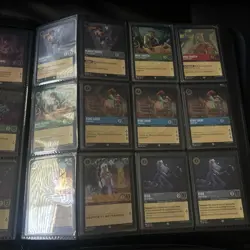 Lorcana Card Binder Full Over 500 Cards Bulk Lot With Sleeves All Rares Or Foil - Image 4