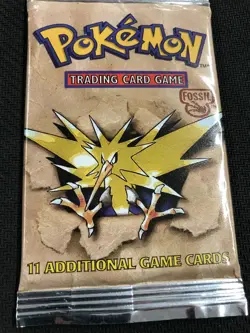 Pokemon Unopened Fossil Booster Pack 11 Cards Factory Sealed 1999 (1 Pack) Heavy - Image 5