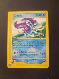 Suicune 53 Black Star Promo Pokemon WOTC Regular Card Pokemon 4Ever Stamp LP - Image 1