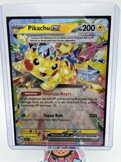 Pikachu EX 057/191 Surging Sparks Double Rare Pokemon Card NM - Image 1