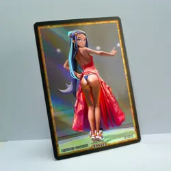NESSA Waifu Anime Card LIMITED 1/1 Custom TCG Holo Goddess Story ACG T09725 - Image 2
