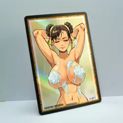 CHUN LI Waifu Anime Card LIMITED 1/1 Custom TCG Holo Goddess Story ACG T09672 - Image 2