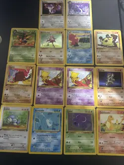 Vintage Pokemon Cards TCG set Of 14 LP First Edition 1996 - 2000 - Image 1