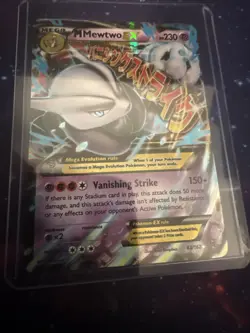 Pokemon Mega-Mewtwo-EX Holo Ultra Rare TCG Card 63/162 - Image 2