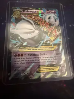 Pokemon Mega-Mewtwo-EX Holo Ultra Rare TCG Card 63/162 - Image 4