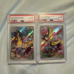 PSA 10 Iono's Wattrel & Kilowattrel AR sv9 Battle Partners Japanese Pokemon Card - Image 1
