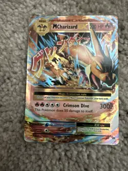 Mega M Charizard Y EX 13/108 XY Evolutions Holo 2016 Pokemon Card NM - Image 1