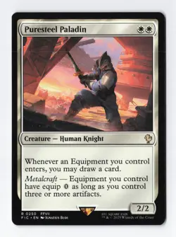 Puresteel Paladin Normal R Final Fantasy MTG Magic the Gathering Card NM - Image 1