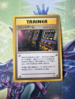 (VP) Arcade Game Slot Machine Card Pokemon Card Old Back Pokemon Trainer LP - Image 1