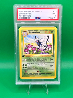 Pokemon Card 33/64 Butterfree 1st Edition Jungle English - PSA 9 NEW CERT - Image 1