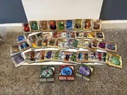 Over 100 Vintage Bakugan Cards! Mixed Lot Of Metal And Paper Cards! - Image 1