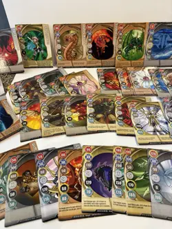 Over 100 Vintage Bakugan Cards! Mixed Lot Of Metal And Paper Cards! - Image 3