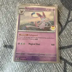2025 Pokemon Day Stamped Sylveon 040/131 Holo Foil Exclusive Promo Card - Image 2