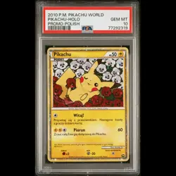 PSA 10 - Pikachu - World Collection Polish Promo Card - 2010 - Image 1