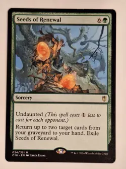Seeds of Renewal - Commander: 2016 - Magic the Gathering MTG Nice! - Image 1