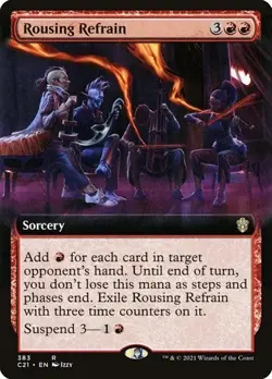 Rousing Refrain - Extended Art Commander 2021 LP MTG - Image 1