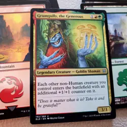 Custom COMMANDER MAGIC DECK MTG - Green & Red GOBLINS Tribal Grumgully Counters - Image 1