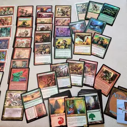 Custom COMMANDER MAGIC DECK MTG - Green & Red GOBLINS Tribal Grumgully Counters - Image 2