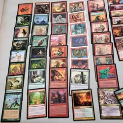 Custom COMMANDER MAGIC DECK MTG - Green & Red GOBLINS Tribal Grumgully Counters - Image 3