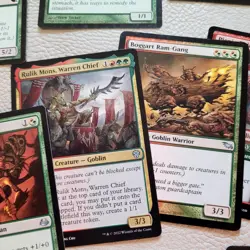 Custom COMMANDER MAGIC DECK MTG - Green & Red GOBLINS Tribal Grumgully Counters - Image 5